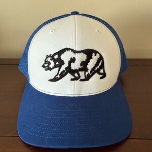 Richardson Style 112 Trucker Hat with California Bear Design mesh snap back
